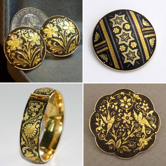 examples of damascene jewelry